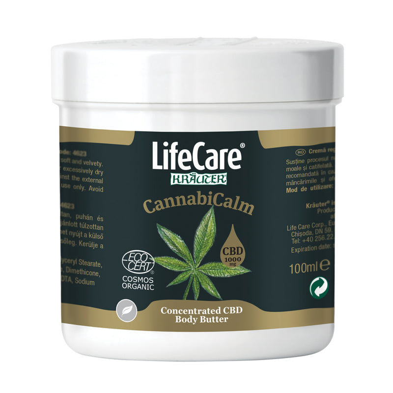 Unt de corp CannabiCalm, cu CBD 1000 mg